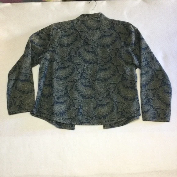 NEW Chico's Paisley Cotton Jacket Size XL 16 - Picture 5 of 5